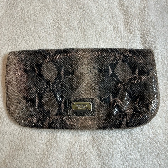 Nine West Snake Skin Clutch - Picture 1 of 8